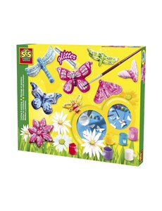 SES Gips gieten en schilderen  Glitter vlinders