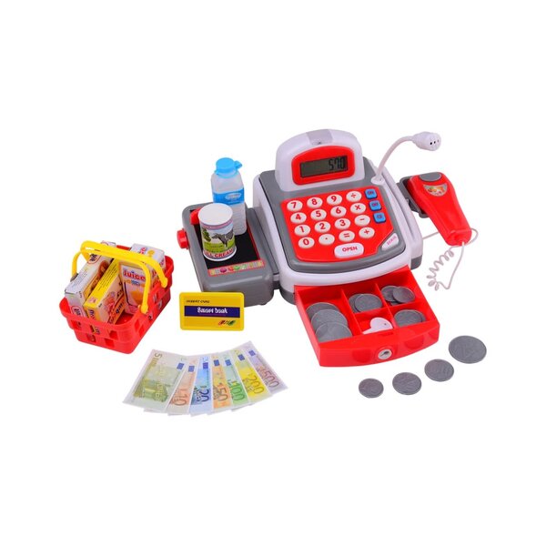 JohnToy Kassa met licht en geluid, incl. boodschappen