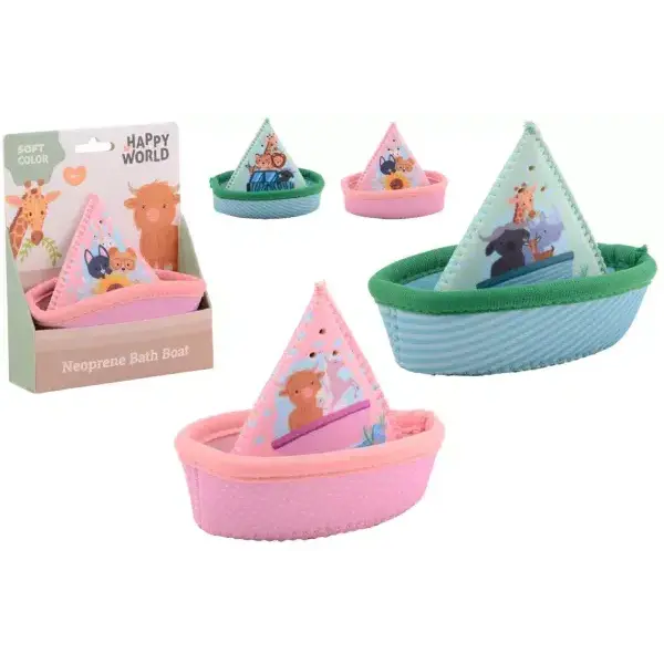 JohnToy Happy World Neoprene Badbootje 2 assorti