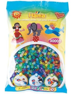 Hama Strijkkralen glitter - 3000 st.