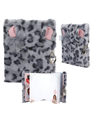 TOPModel Dagboek met slot blauw - COSY CAT