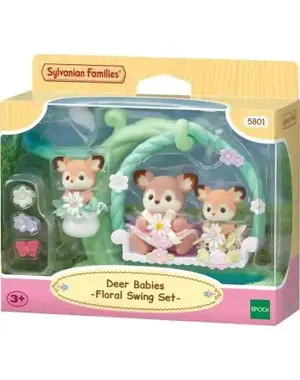 Sylvanian Families 5801 - Baby hertjes bloemenschommel
