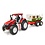 Bruder 3453 - Tractor met bomentrailer en 3 boomstammen