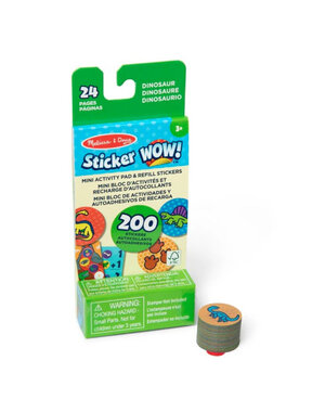 Melissa & Doug Sticker Wow! Miniboekje en navulling stickers Dino's