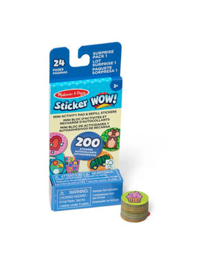 Melissa & Doug Sticker Wow! Miniboekje en navulling stickersverrassingspakket 1