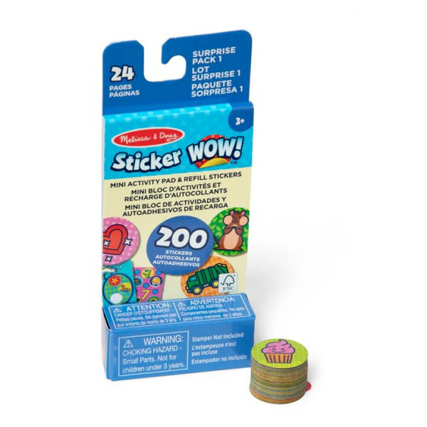 Melissa & Doug Sticker Wow! Miniboekje en navulling stickers verassingspakket 1
