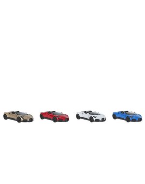  Kinsmart Bugatti Mistral die cast pull back, in 4 kleuren