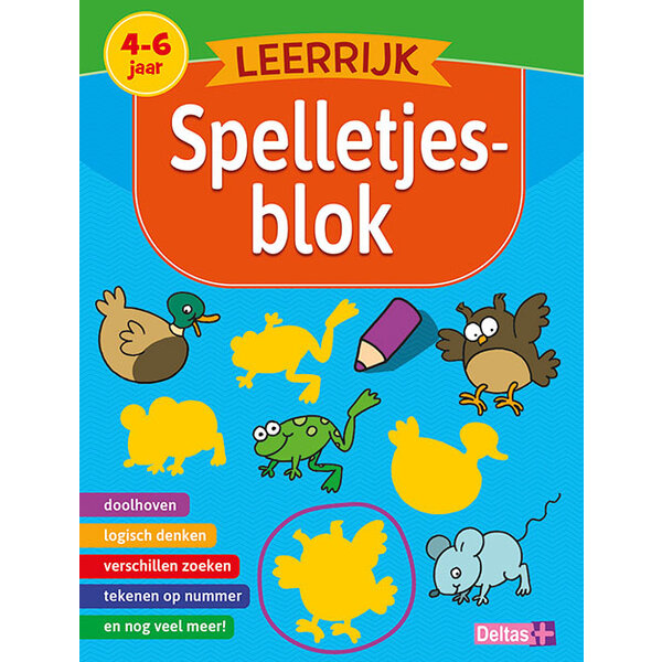 Deltas Leerrijk spelletjesblok 4-6 jaar
