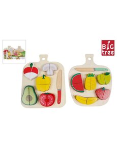  Snijset groente en fruit FSC hout 12 delig