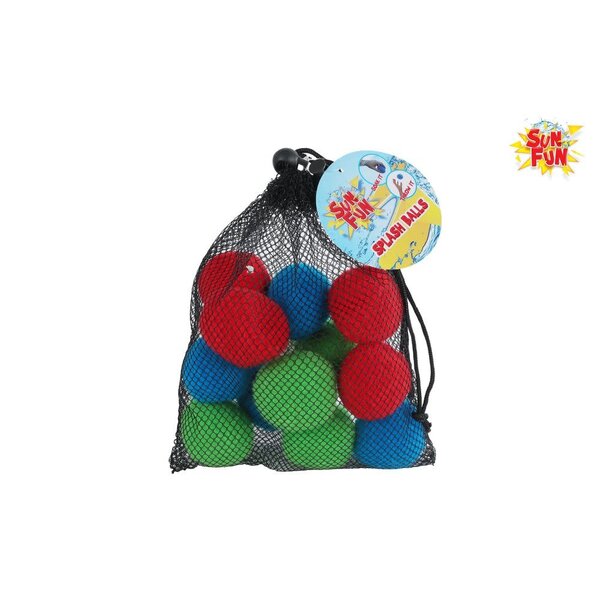 Sun Fun Splash Waterballen - 6 cm -12 stuks in opbergnet