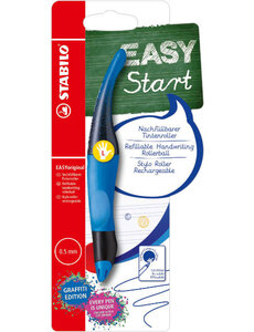 Stabilo Pen Easy Start graffiti blauw - linkshandig