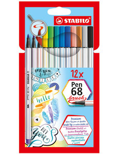 Stabilo Brush pen 68 - 12 stuks
