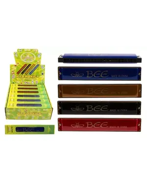  Mondharmonica 18 cm. in 4 kleuren