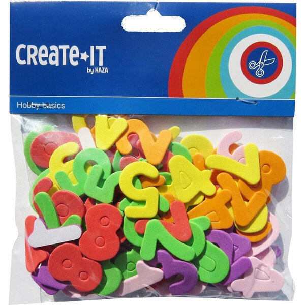 Create it Foam cijfers plakken - 100 stuks
