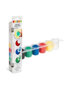Primo Vingerverf 6 potjes x 25 ml basiskleuren