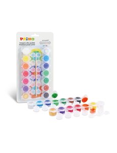 Primo Plakkaatverf set 14 potjes x 4,5 ml met kwast