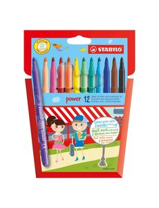 Stabilo Viltstiften met Power punt -12 stuks