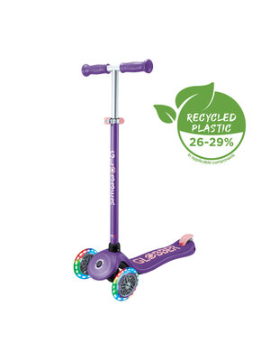  Step Globber Primo Plus Lights - Purple