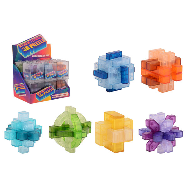 JohnToy 3D puzzel in presentatiebox - 6 assortie