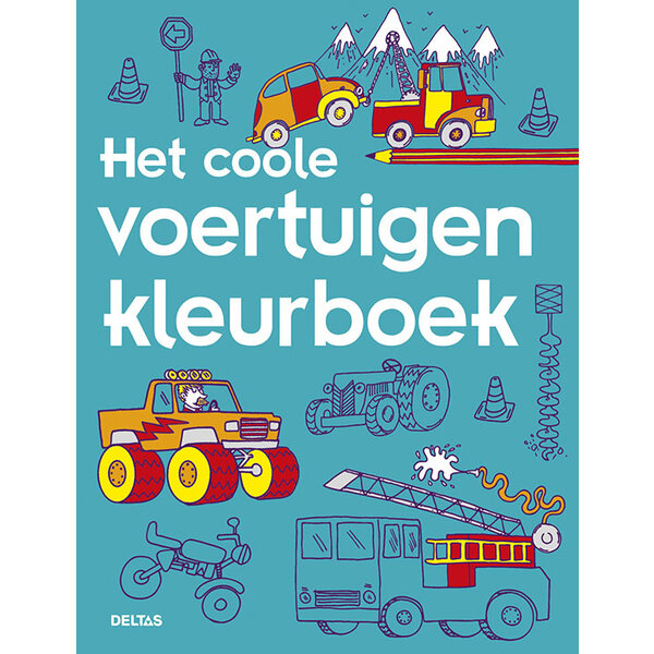 Deltas Het coole voertuigen kleurboek