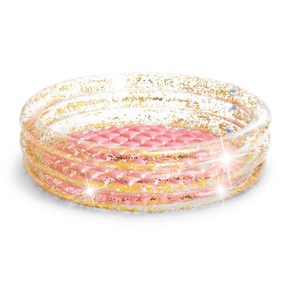 Intex Zwembad met glitter, opblaasbare bodem
