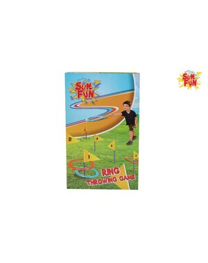 Sun Fun Werpspel met  6 ringen en 6  vlaggen