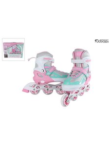  Skeelers Street Rider roze/groen maat 33-36