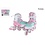 Skeelers Street Rider roze/groen maat 33-36