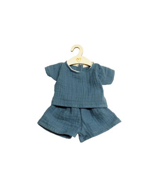 Hollie Broek met shirt  - Indigo