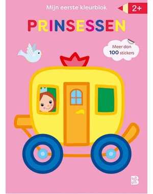 Ballon Mijn eerste kleurblok met stickers - Prinsessen