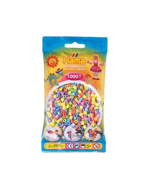 Hama Strijkkralen pastelkleur - 1000 st.
