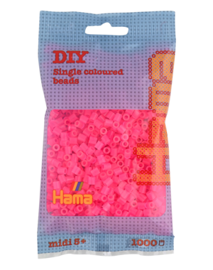 Hama Strijkkralen fuchsia doorzichtig - 1000 stuks