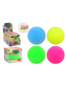 JohnToy Squeeze Spiky zachte bal - 7 cm