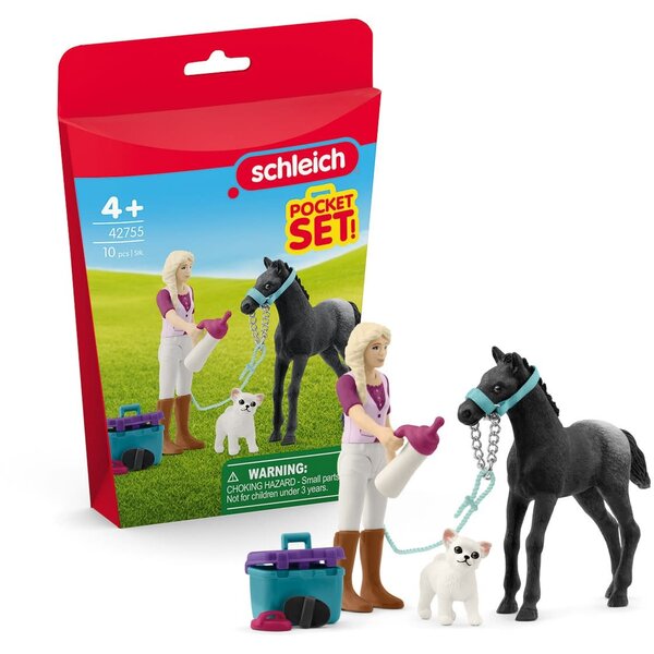Schleich 42755 - Verzorgingset Sofia met veulen