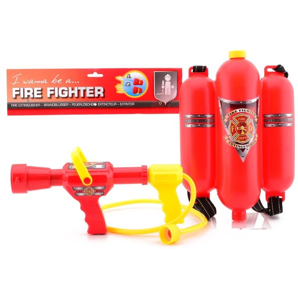 JohnToy Waterpistool Rugzak Brandweer