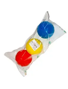 SportX Softbal foam - 3 stuks drie kleuren - 7 cm doorsnee
