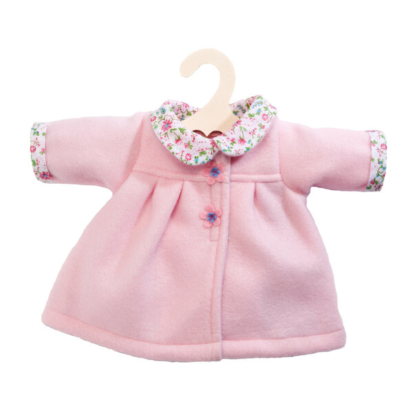 Heless Winterjas zachtroze met bloemenkraag