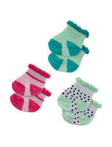 Heless Sokken met stippen -  roze en mintgroen (35-45 cm) per set van 3 paar