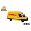 Kinsmart Merceds Benz Sprinter DHL - pull back
