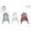 Mini Club Knuffeldoek konijn - 38 cm, in 3 kleuren
