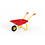 Rolly Toys Rolly Kruiwagen geel/rood met kunstof bak