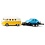 Siku 2567 - Volkswagen T1 met trailer en Beetle