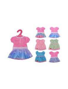 JohnToy Jurk Baby Rose  voor pop van 40-45 cm - per stuk