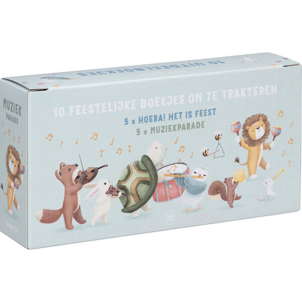 Little Dutch Uitdeelboekjes Hoera het is Feest! - 10 stuks