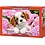 Castorland Pup in pink flowers 500 stukjes