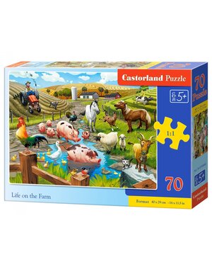 Castorland Leven op de boerderij - 70  stukjes