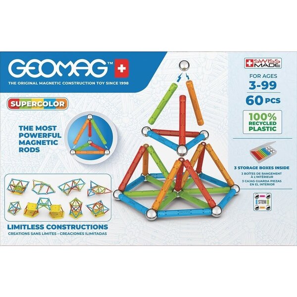 Geomag Supercolor Recycled 60 stuks