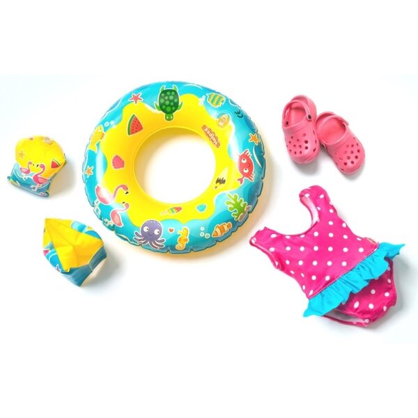 Heless Poppen zwemset - Flamingo (28-35 cm)