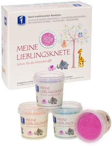  Feuchtmann Mijn Lievelingsklei - 4 potjes Glitter kleuren - Glutenvrij