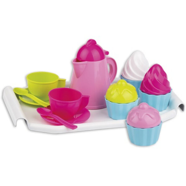 Androni Theeservies met cupcakes op dienblad